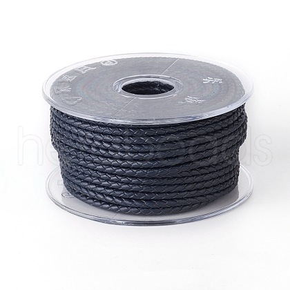 Braided Cowhide Cord WL-I003-3mm-B-14-1