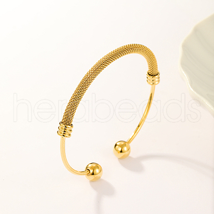 Stainless Steel Cuff Bracelet for Women TM3907-1