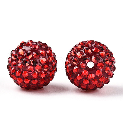Transparent Resin Rhinestone Graduated Beads RESI-S314-10x12-05-1