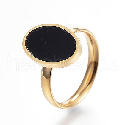 304 Stainless Steel Finger Rings RJEW-G074-09-16mm-1