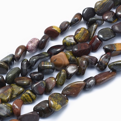 Natural Tiger Eye Beads Strands G-G765-37-1