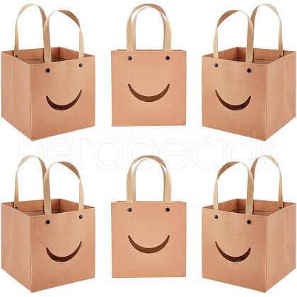 Funny Craft Paper Handbags CARB-WH0018-02A-1