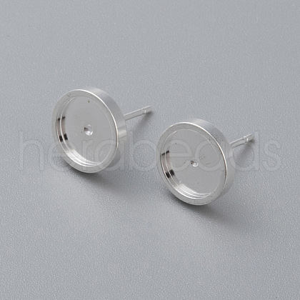 304 Stainless Steel Stud Earring Findings STAS-H410-07S-D-1