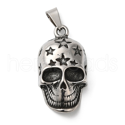 304 Stainless Steel Pendants STAS-Z045-03A-AS-1