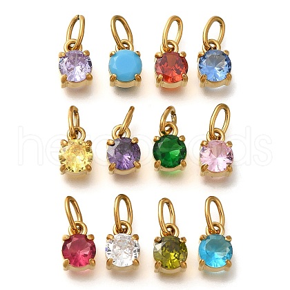 Ion Plating(IP) 304 Stainless Steel Rhinestone Pendants STAS-A104-15G-1