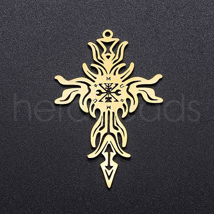 201 Stainless Steel Pendants STAS-Q237-LA285-1