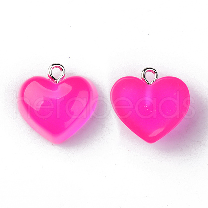 Transparent Resin Pendants RESI-R429-30E-1