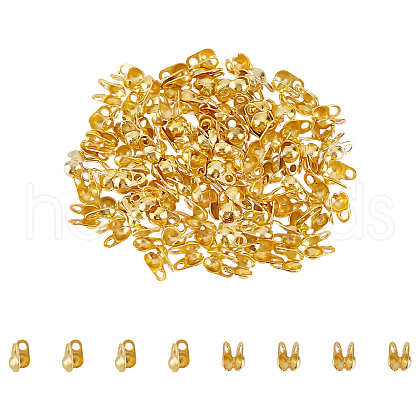 Unicraftale 200Pcs Rack Plating Brass Bead Tips FIND-UN0016-30A-1
