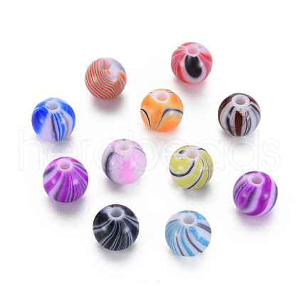 Opaque Acrylic Beads MACR-S308-05B-1