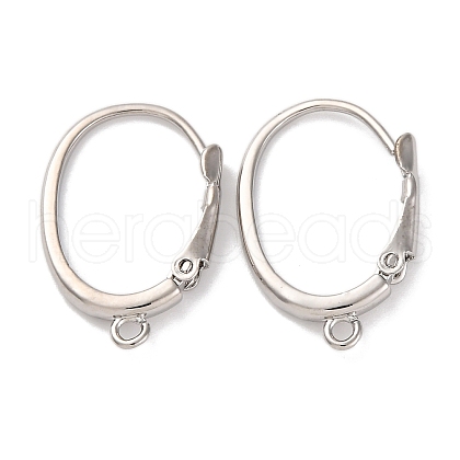 Brass Leverback Earring Findings KK-U042-21P-1