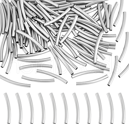 Unicraftale 100Pcs 304 Stainless Steel Tube Beads STAS-UN0060-12-1