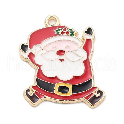Christmas Theme Alloy Enamel Pendants ENAM-D060-04H-1