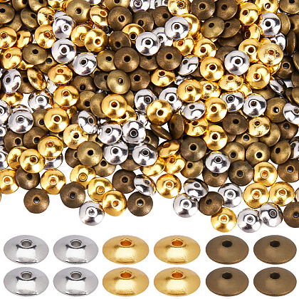 SOFPLATE 600Pcs 3 Colors Tibetan Style Spacer Beads FIND-SP0002-26-1