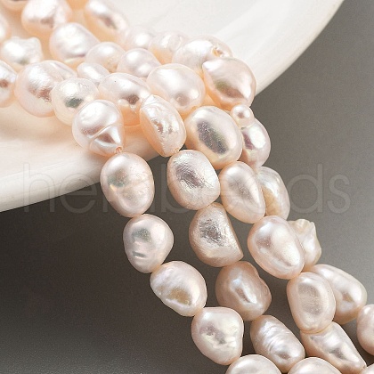 Natural Cultured Freshwater Pearl Beads Strands PEAR-P062-28A-1