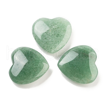Mother's Day Gifts Heart Natural Green Aventurine Palm Stones G-C134-06A-15-1