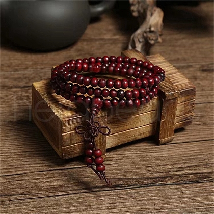 108 Beads Prayer Mala Bracelet PW-WG98399-03-1