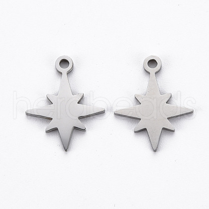 Non-Tarnish 201 Stainless Steel Charms STAS-Q240-059P-1