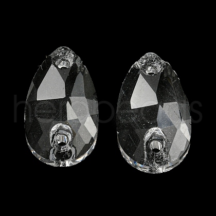 Glass Connector Charms GLAA-A006-18-1