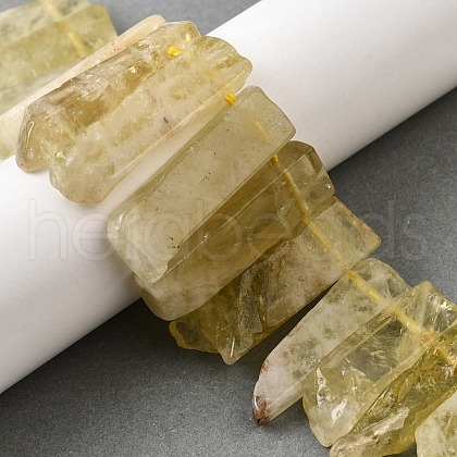 Natural Lemon Quartz Beads Strands G-S386-D20-1
