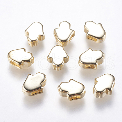 Brass Beads KK-F738-07G-1
