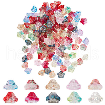 HOBBIESAY 150Pcs 10 Colors Electroplate Glass Beads EGLA-HY0001-10-1