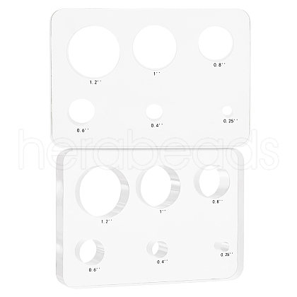 Acrylic Doll Eye Measure Tool TOOL-WH0001-26A-1
