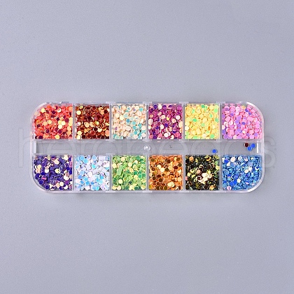 12 Colors Laser Shining Nail Art Glitter MRMJ-WH0060-14J-1