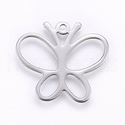 304 Stainless Steel Pendants STAS-I094-12P-1