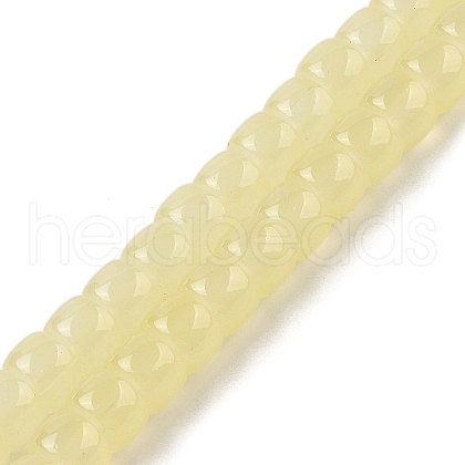 Baking Plating Glass Beads Strands X1-GLAA-H036-01F-1