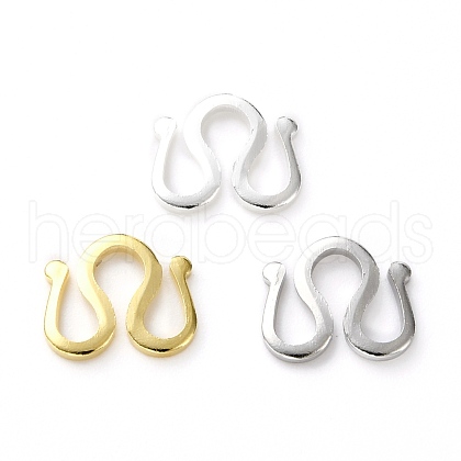 Brass S Hook Clasps KK-L205-06-1