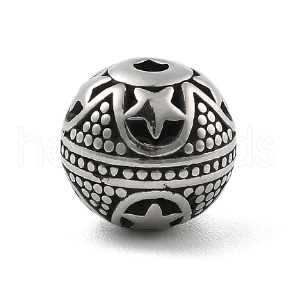 304 Stainless Steel Beads STAS-S173-25AS-1