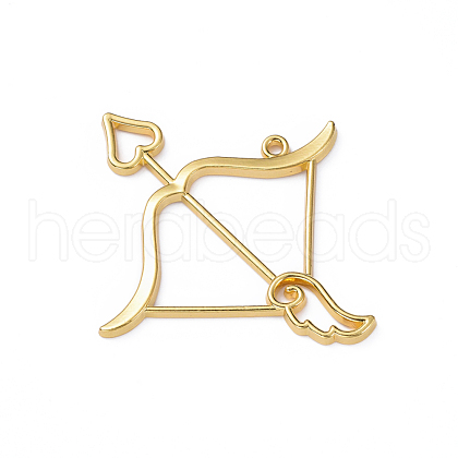 Zinc Alloy Open Back Bezel Pendants X-PALLOY-D580-05G-F-1
