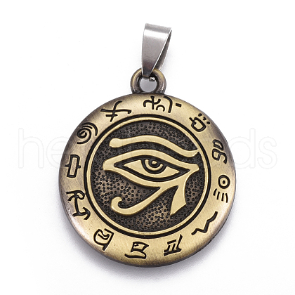 Tibetan Style Alloy Pendants X-PALLOY-E509-29AB-1