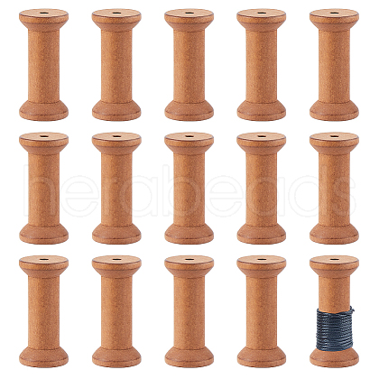 Wooden Empty Spools for Wire WOOD-WH0034-88-1