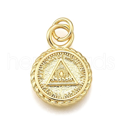 Rack Plating Brass Micro Pave Cubic Zirconia Pendants KK-K401-86G-1