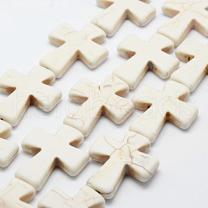 Synthetic Magnesite Bead Strands X-G-P228-47-B-1