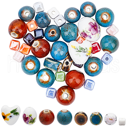 SOFPLATE Handmade Porcelain Ceramic Beads PORC-SP0001-01-1