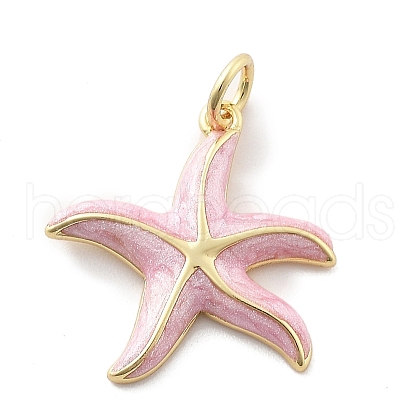 Brass Enamel Pendants X-KK-Q029-04G-01-1