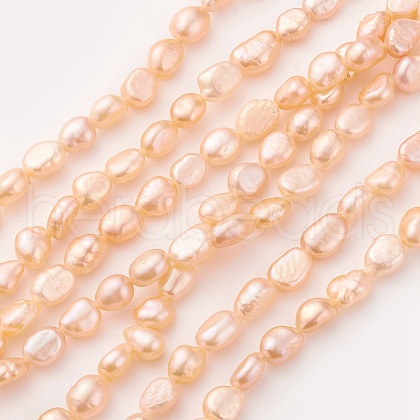 Natural Cultured Freshwater Pearl Beads Strands PEAR-G007-12-01-1