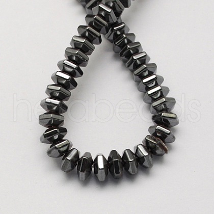 Non-magnetic Synthetic Hematite Beads Strands G-Q906-7mm-1