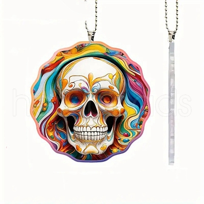 Skull Acrylic Hanging Ornaments PW-WGDCB05-01-1