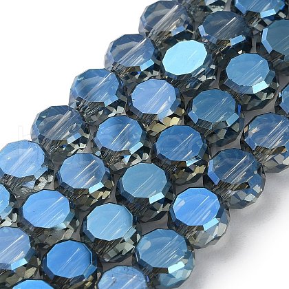 Electroplate Glass Beads Strands EGLA-C010-01A-PL01-1
