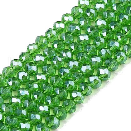 Electroplate Glass Beads Strands EGLA-A044-T2mm-A11-1