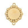304 Stainless Steel Pendant Cabochon Settings STAS-D366-11G-1
