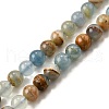 Natural Blue Calcite Beads Strands G-H312-C02-8mm-2