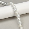 Handmade Silver Foil Glass Beads Strands FOIL-F002-01F-1