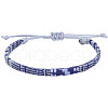 Adjustable Bohemian Style Cotton & Linen Cord Braided Bracelets for Friendship OB0004-19-1
