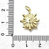 Brass Micro Pave Cubic Zirconia Pendants KK-K400-37G-3