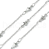 304 Stainless Steel Star Link Chains CHS-K018-13P-1