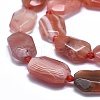 Natural Red Agate Beads Strands G-O179-F19-3